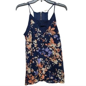 Japna Womens Small Flowy Floral Top